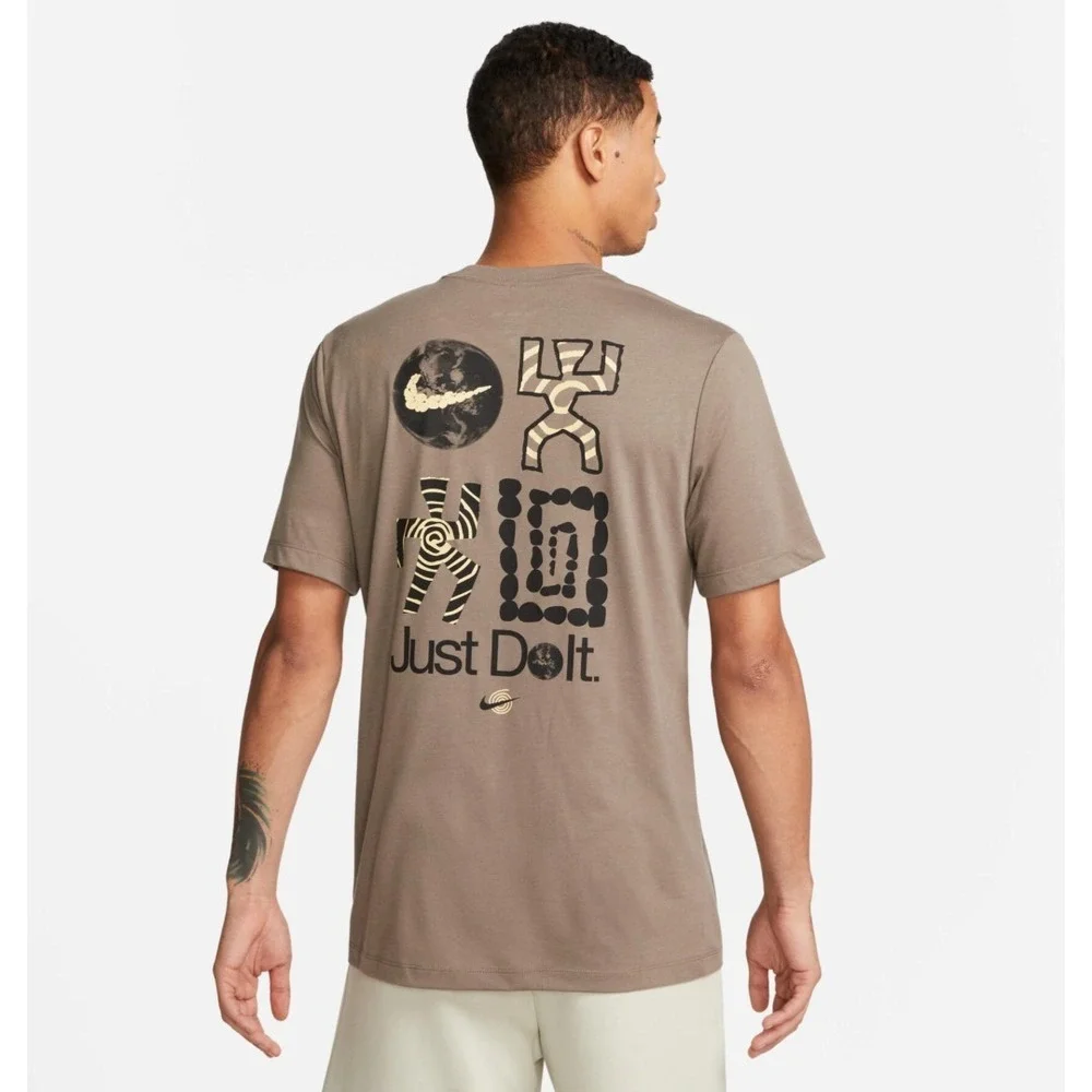 Nike Men's Dri-Fit T-Shirt Training‎ Activewear Basketball Performance, Grey